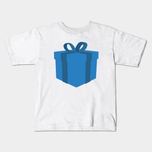 Blue gift box Kids T-Shirt